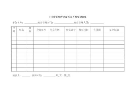 企业特种设备管理工作计划