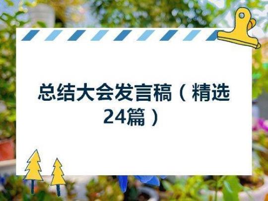 年终总结会议发言稿 开年终总结会议发言稿