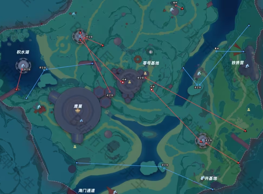 幻塔人工岛收集地图