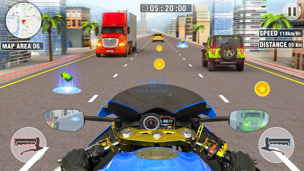 公路摩托车骑手驾驶HighwayRacerBikeDriving下载