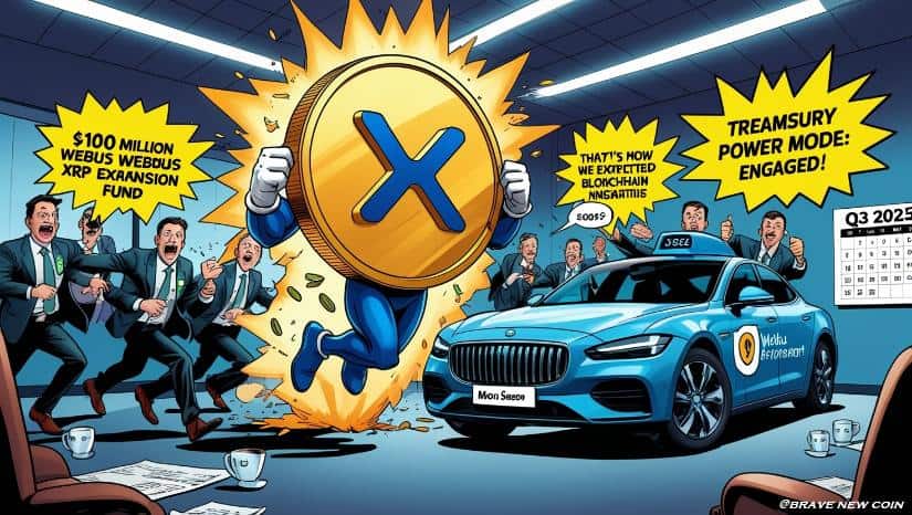 今日XRP新闻：Webus达成1亿美元协议推动XRP支付——XRP生态重大胜利