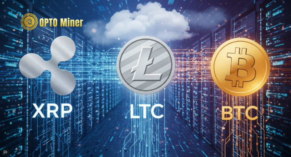 XRP 和 LTC 聚焦：使用 OPTO Miner 通过 XRP 和 LTC 挖掘比特币及其他热门加密货币 —— 每日收益高达 13,777 美元！