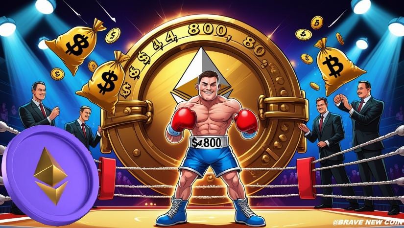 以太坊（ETH）价格预测：8月30亿美元ETF资金流入助推以太坊冲击4800美元突破位