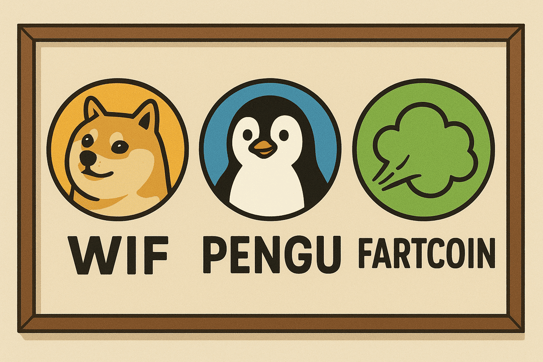 Solana 迷因币：WIF、PENGU、Fartcoin 一周内跌幅超 10%