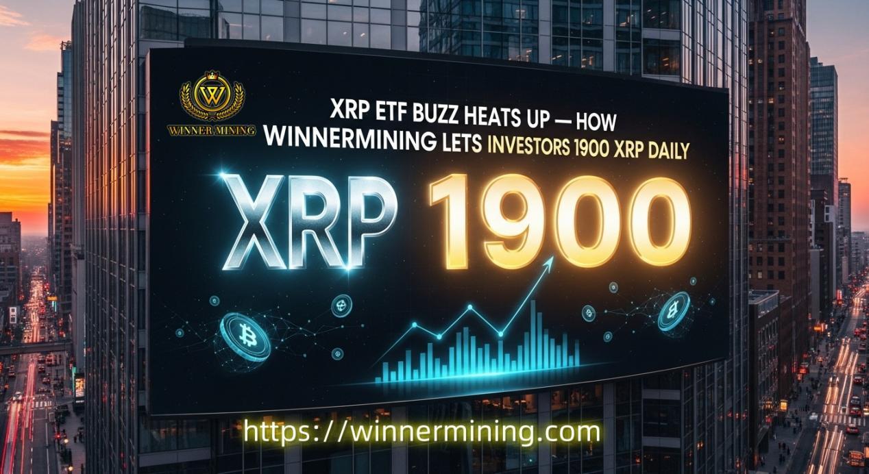 XRP ETF热点：携手WinnerMining，将市场波动转化为每日1900 XRP收益