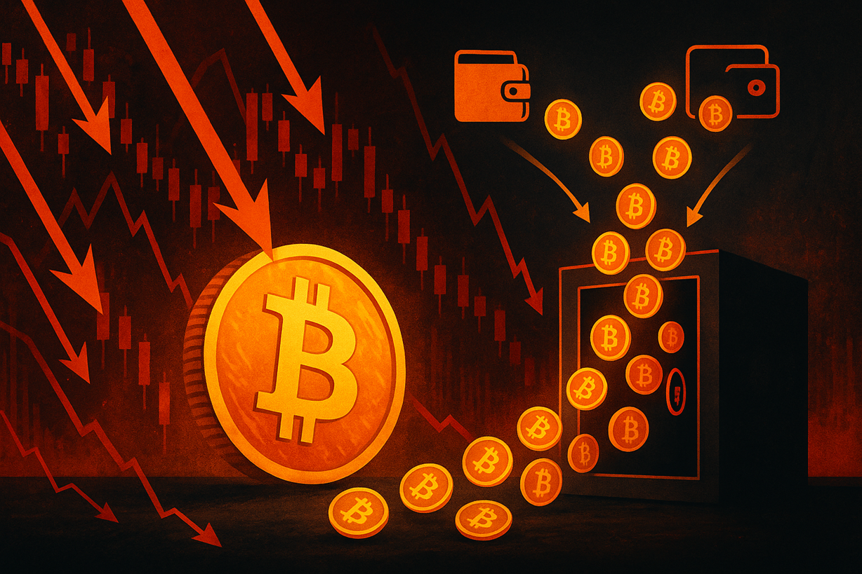 比特币短期持有者正在投降——6万枚BTC亏损转入交易所