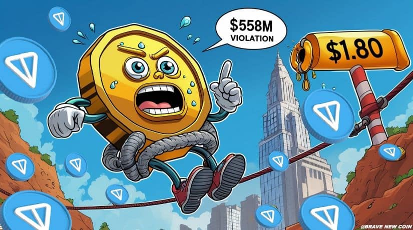 Toncoin（TON）价格预测：纳斯达克警告下Toncoin跌破2美元，但超卖RSI暗示反弹