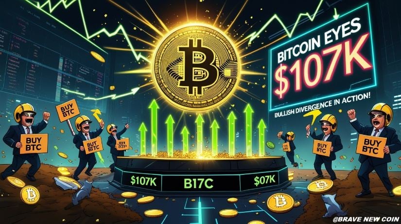 比特币（BTC）今日价格：BTC测试9.8万美元阻力位，隐藏看涨背离暗示或将迎来10.7万美元修正性反弹