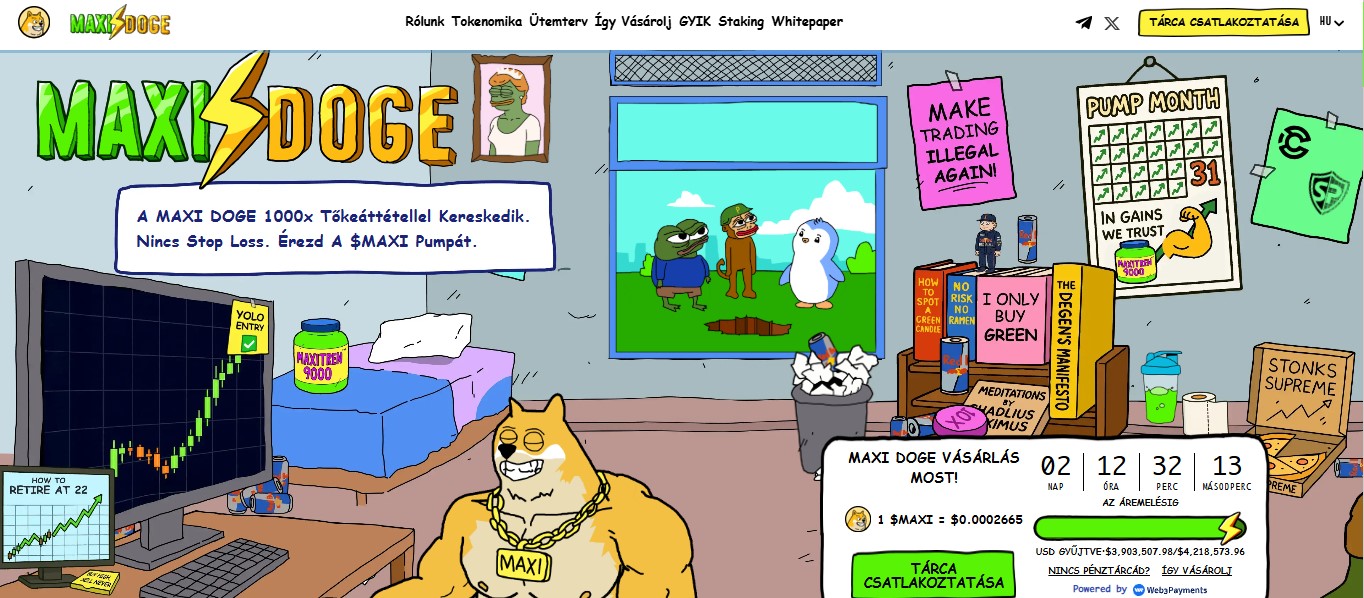 山寨币季节结束了吗？Maxi Doge 筹集了400万美元