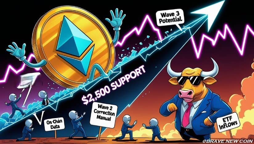 以太坊价格预测：ETH价格面临第二波修正中的2500美元风险，但长期前景依然看涨